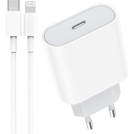 iPhone Fast Charger Cable,Fast Charger iPhone 20W PD USB C Wall Charger Type C Power Adapter Lightning Cable Fast Charging Plug Compatible with iPhone 14/13 Pro/12/11/XS/Max/XR/X/8 Plus/SE 2022,iPad