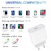 iPhone Fast Charger Cable,Fast Charger iPhone 20W PD USB C Wall Charger Type C Power Adapter Lightning Cable Fast Charging Plug Compatible with iPhone 14/13 Pro/12/11/XS/Max/XR/X/8 Plus/SE 2022,iPad