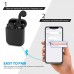 Wireless Bluetooth 5.0 Headphones Hi-Fi Stereo Bluetooth Earbuds in-Ear Warterproof with Buit-in Mic Headset with Charging Case Waterproof for Work/Travel/Gym/Sport for all Mobile Phone